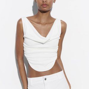 Zara Draped Crop Top